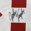 Framed Autographed/Signed John Taylor 35x39 San Francisco Red Football Jersey JSA COA