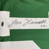 Framed Autographed/Signed Joe Namath 35x39 New York Green Football Jersey GTSM COA Holo Only