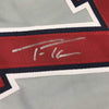 Autographed/Signed Trea Turner Washington Grey Baseball Jersey JSA COA