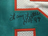 Autographed/Signed Larry Little HOF 93  Miami White Football Jersey JSA COA