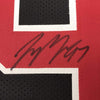 Framed Autographed/Signed Joey Bosa 35x39 Ohio State Black College Football Jersey JSA COA