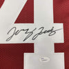 Autographed/Signed Jerry Jeudy Alabama Red College Football Jersey JSA COA