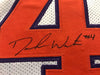Autographed/Signed Deshaun Watson Clemson Tigers White Football Jersey Beckett BAS COA