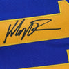 Framed Autographed/Signed Klay Thompson 35x39 Golden State Blue Basketball Jersey PSA/DNA COA