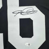 Framed Autographed/Signed Rod Woodson 35x39 Pittsburgh Black Football Jersey JSA COA