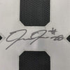 Framed Autographed/Signed Josh Jacobs 35x39 Las Vegas Oakland Black Football Jersey Beckett BAS COA