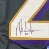 Framed Autographed/Signed Mark Ingram II 35x39 Baltimore Black Football Jersey Beckett BAS COA