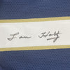 Autographed/Signed Lou Holtz Notre Dame Blue College Football Jersey JSA COA