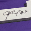 Framed Autographed/Signed Jalen Reagor 35x39 TCU Purple College Football Jersey Beckett BAS COA