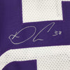 Framed Autographed/Signed Dalvin Cook 35x39 Minnesota White Football Jersey JSA COA
