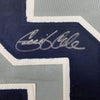 Framed Autographed/Signed Gerrit Cole 35x39 New York Grey Baseball Jersey JSA COA