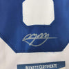 Framed Autographed/Signed Manny Machado 35x39 Los Angeles LA White Baseball Jersey Beckett BAS COA