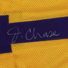 Framed Autographed/Signed Ja'Marr Chase 35x39 LSU Yellow College Football Jersey JSA COA