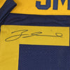 Framed Autographed/Signed Za'Darius Smith 35x39 Green Bay Retro Blue Football Jersey JSA COA