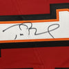 Autographed/Signed Tom Brady Tampa Bay Buccaneers Red Authentic Nike Elite Football Jersey Fanatics COA