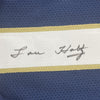 Framed Autographed/Signed Lou Holtz 35x39 Notre Dame Blue College Football Jersey JSA COA