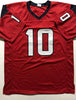 Autographed/Signed DeAndre Hopkins Houston Texans Red Football Jersey Tristar COA Holo