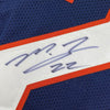 Framed Autographed/Signed Matt Forte 35x39 Chicago Blue Football Jersey JSA COA