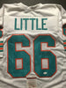 Autographed/Signed Larry Little HOF 93  Miami White Football Jersey JSA COA
