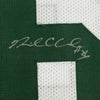 Framed Autographed/Signed Nick Collins 35x39 Green Bay White Football Jersey PSA/DNA COA