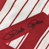 Autographed/Signed Pete Rose Cincinnati Pinstripe Baseball Jersey JSA COA