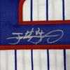 Autographed/Signed Sammy Sosa Chicago Pinstripe Baseball Jersey Beckett BAS COA