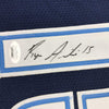Framed Autographed/Signed Ryan Arcidiacono 35x39 Villanova Blue College Basketball Jersey JSA COA