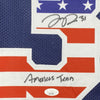 Framed Autographed/Signed Trevon Diggs 35x39 America's Team Dallas Blue Football Jersey JSA COA