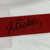 Autographed/Signed Justin Fields Ohio State White College Football Jersey Beckett BAS COA
