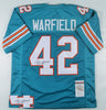 Autographed/Signed Paul Warfield Inscribed HOF 83 Miami Dolphins Custom Jersey JSA COA
