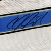 Autographed/Signed Calvin Johnson HOF 21 Detroit White Football Jersey JSA COA