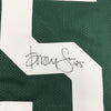 Framed Autographed/Signed Dorsey Levens 35x39 Green Bay Packers Green Football Jersey JSA COA