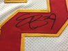 Framed Autographed/Signed Eric Berry 35x39 Kansas City White Football Jersey JSA COA