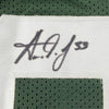 Framed Autographed/Signed Aaron Jones 35x39 Green Bay Green Football Jersey Beckett BAS COA