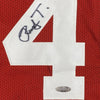 Framed Autographed/Signed Rudy Tomjanovich 35x39 Houston Red Basketball Jersey Tristar COA