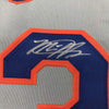 Framed Autographed/Signed Michael Conforto 35x39 New York NY Grey Baseball Jersey JSA COA