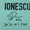 Autographed/Signed Sabrina Ionescu 2020#1 Pick New York Liberty Green Basketball Jersey Fanatics COA