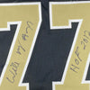 Autographed/Signed Willie Roaf HOF 2012 New Orleans Black Football Jersey JSA COA by Hall of Fame Sports Memorabilia
