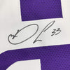 Framed Autographed/Signed Dalvin Cook 35x39 Minnesota Purple Football Jersey JSA COA