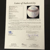 Autographed/Signed Aaron Judge 2013 1st Rd Pick  Inscribed Rawlings Official Major League Baseball ROML JSA COA/LOA Auto