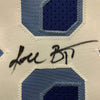 Framed Autographed/Signed Kobe Bryant 35x39 Los Angeles LA Retro Blue Basketball Jersey PSA/DNA COA