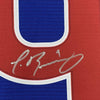 Framed Autographed/Signed Javier Baez 35x39 Chicago Cubs Blue Authentic Nike Baseball Jersey Fanatics COA
