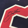 Autographed/Signed Jim Thome Cleveland Blue Baseball Jersey JSA COA