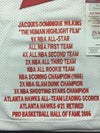 Autographed/Signed Dominique Wilkins Atlanta Hawks White Stat Basketball Jersey JSA COA