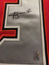 Framed Autographed/Signed Jameis Winston 35x39 Tampa Bay Buccaneers Red Football Jersey GTSM COA