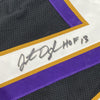 Framed Autographed/Signed Jonathan Ogden 35x39 HOF 13 Baltimore Black Football Jersey JSA COA