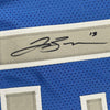 Framed Autographed/Signed Jalen Brunson 35x39 Dallas Light Blue Basketball Jersey JSA COA