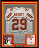 Framed Autographed/Signed Eric Berry 35x39 Kansas City White Football Jersey JSA COA