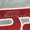 Framed Autographed/Signed Ryan Howard 06 MVP 35x39 Philadelphia Grey Baseball Jersey JSA COA