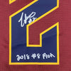 Framed Autographed/Signed Collin Sexton 35x39 Cleveland Cavaliers Red Basketball Fanatics Jersey JSA COA